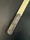 Antique Victorian Style Letter Opener  Silver Cut Paper  Solid Silver Vintage