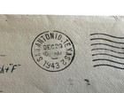 1943 Ww2 Us Army Air Corps Letter Brooks Field Tx Airmail Cover Named