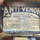 Antique Monarch Drug Co Anti-venom Snake Bite Tin Kit From 1920 s 1930 s Us Made