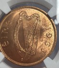 1968 Ireland Penny Ngc Brilliant Uncirculated  lucky Irish Penny 