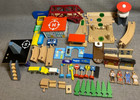 80pc Lot Imaginarium Sound City Railway Wooden Mountain Thomas The Train   Brio
