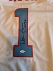 Autographed signed Warren Moon Hof 06 Houston White Football Jersey Jsa Coa