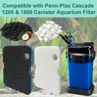 18 Pack Filter Media Compatible With Penn-plax Cascade 1200   1500 Ccf4ul ccf5ul