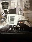 Disney Nightmare Before Christmas  3 Piece Twin Sheet Set 