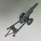 Vintage Marx Desert Fox Howitzer Cannon Gun 54mm Battleground Wwii Toy