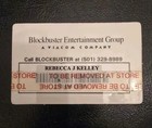 Vintage Blockbuster Video Store Membership Card 1990s  Unremoved Barcode Tape