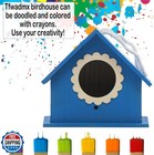 Tfwadmx Wooden Bird House  Hanging Birdhouse For Outside  Garden Patio Decora