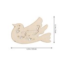 Wooden Bird Pendants 50pcs 1 37 Inch Unfinished Wood Cutouts For Painting Crafts