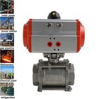 2  Inch Pneumatic Air Actuated Stainless Ball Valve Double Acting Air Return
