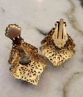 Earrings  Vintage Sarah Coventry  Gold Color