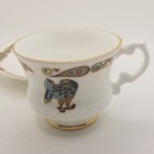 Vtg Royal Tara Book Of Kells Fine Bone China Footed Celtic Tea Cup Saucer Set 