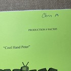 Family Guy Script Vintage Cartoons Movie Tv Production Art Animation Cels  I24