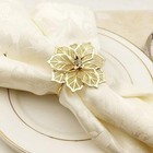 Set Of 6 Hollow Out Floral Napkin Holder Adornment Exquisite Household