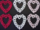 Tatted Hearts  Tatting   Lace Hearts  Scrapbooking  Decorations  Gifts 