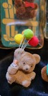 Vintage  Mini Flocked Bears Pins And Lapel Grabber Lot Of 9 Bears