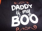 Daddy Is My Boo Dog Costume Dress M Medium New Pet Spirit Halloween