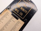 Vtg One Minute Mfg Co Grocery List Pad Holder Metal Kitchen Advertising Sign