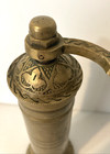 Vintage Small Brass Pepper   Spice Grinder  - 7 25  Tall - Turkish Pepper Mill