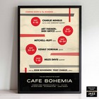 Miles Davis - John Coltrane - Kenny Dorham Jazz Poster - Cafe Bohemia - 1956