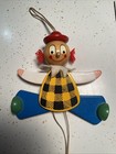 Sevi Vintage Italy Wooden Pull Toy Clown