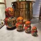 Vintage Russian Painted Nesting Dolls