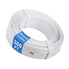 Phone Cable  300ft White Telephone Extension Cord Wire Cable With 4-core Soli   