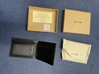 Men s Slim Minimalist Leather Rfid Bifold Wallet Billfold Black Alpine Swiss