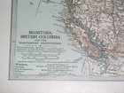 1902 Antique Map Of British Columbia Alberta Assiniboia Athabasca Canada