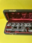 Vintage Silver Plated H  Bettoney Cadet Flute In Original Velvet-lined Case