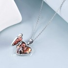 Picture Locket Necklace Sterling Silver Butterfly Tree Of Life Expanding Hear   