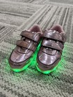 Pink Metallic Led Light Up Shoes Toddler Size 8