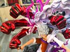 One Piece Figure Luffy Gear 5 Sun God Nika 33cm Statue Anime Gift - New