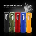 Waterproof Electric Lighter Dual Arc Plasma Flameless Windproof Usb Rechargeable