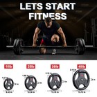 Jovego Fitness Olympic Rubber Bumper Weight Plates Plate 10 15 25 35 45 Lbs Lot