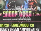 Snoop Dogg Signed Denver 2015 Concert Poster Autograph 