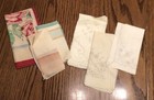 6 Vintage Handkerchiefs Or Napkins 3 Monogrammed