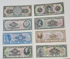 1-1 000 Pesos 1959-77 Mexico De Banco Mexico 8 Specimen Banknote Lot  Unc