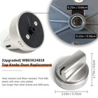 5pcs Stainless Steel Control Knobs Oem Genuine For Ge Gas Range Stove Wb03x24818