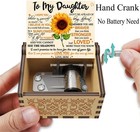 Sunflower Wooden Engraved Colorful Music Box You Are My Mom To Daughter 6 