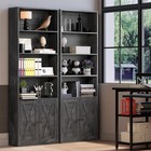 Industrial Bookshelves And Bookcases With Doors Floor Standing 6 Shelf Displa   