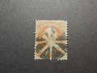 Us Stamps  Scott No 71   1861 30c   Franklin Orange Perf 12  Vf