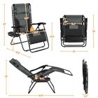 29in Padded Outdoor Zero Gravity Chair Foldable Patio Lounge Camping Lounger