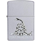 Zippo Dont Tread On Me Snake Satin Chrome Windproof Perfect Gift 29841 New L  k 