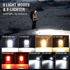 Keychain Flashlight Rechargeable Small Torch With Arc Cigarette Lighter Camping