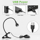 Usb Reading Light Flexible Led Light Laptop Clip On Bed Desktop Usa Black