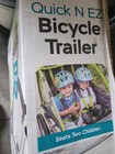 Instep Quick-n-ez Double Tow Behind Bike Trailer For Toddlers   Kids 