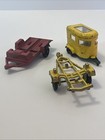 Lot Of 3 Vintage Trailers Tootsie Toy 1969 Boat Tow Matchbox Lesney England Pony