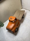 Vintage Pressed Steel 1950s Tonk Toys State Hi-way Custom Flatbed Truck W duals