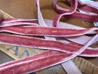 Vintage Velvet Ribbon 3 8  Rayon Trim 103 pc Made In France Dusty Rose