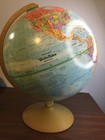 Vintage Replogle World Nation Series 12  Globe Raised Relief Made In Usa 1980s